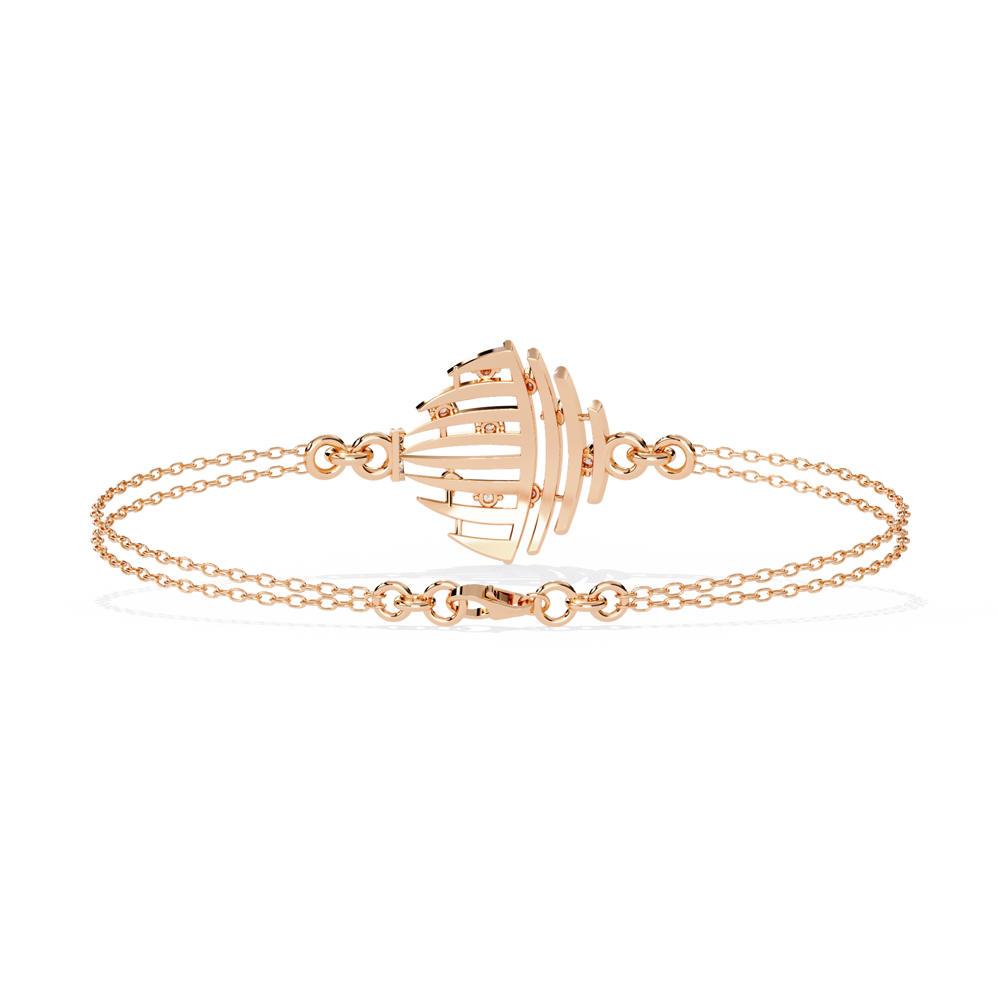 Solitairekart 0.13ct Galactic Cascade Natural Diamond Bracelet-HI Color, VS-SI Clarity